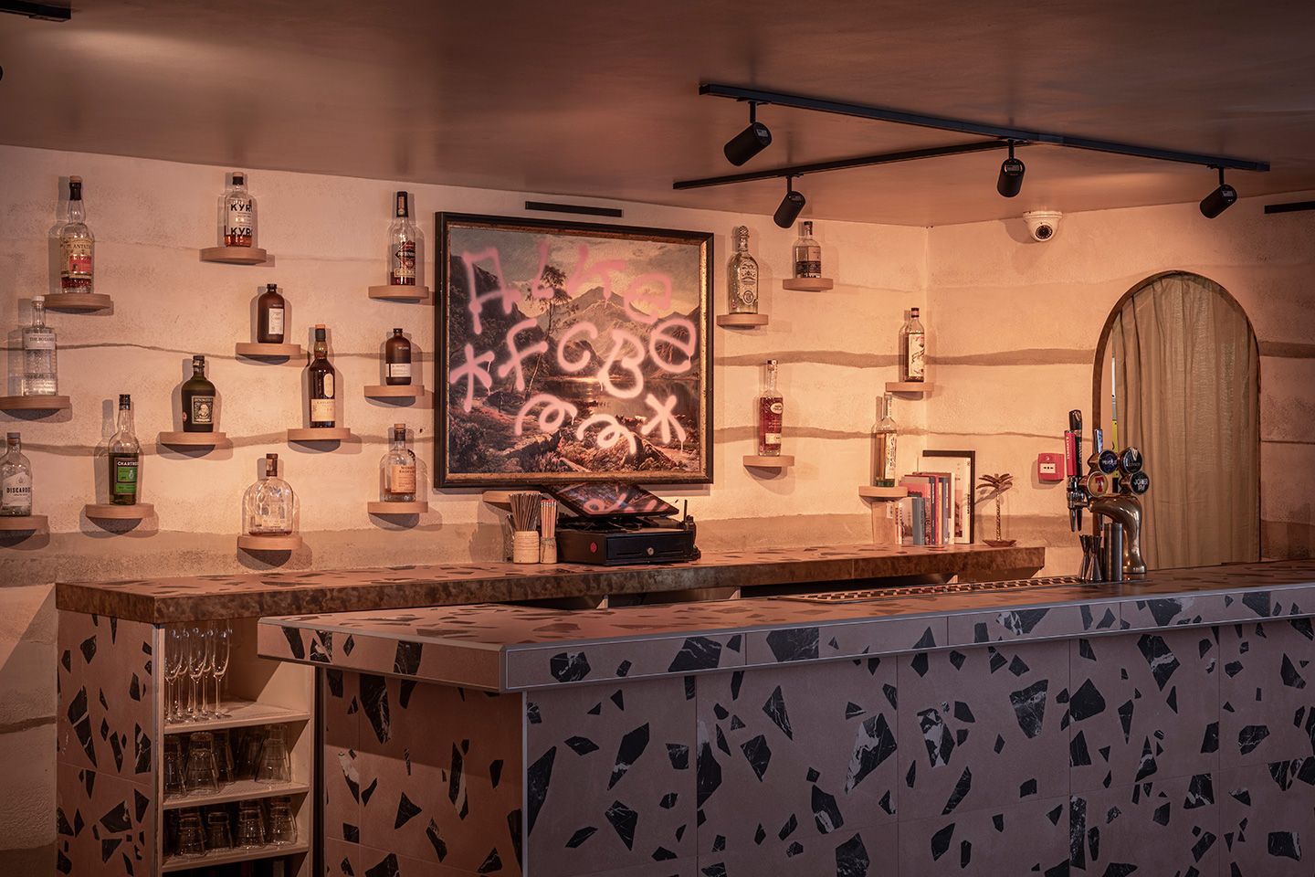 carte blanche stylish bar and artwork